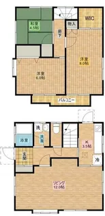 東京都世田谷区南烏山4【一戸建】の間取り