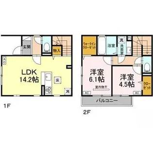 東京都国分寺市並木町1【アパート】の間取り