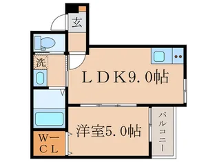 Art Village敬寂-Keijaku-丹波橋【1階】の間取り