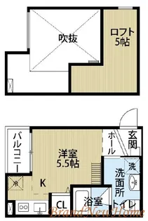 ドメーヌ堺【2階】の間取り