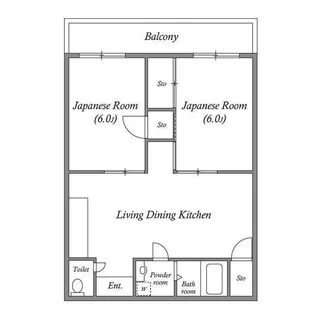 ハイツ最上【2階】の間取り
