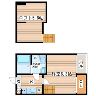 エスペランサ大野田【1階】の間取り