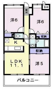 大阪府藤井寺市小山1【マンション】の間取り