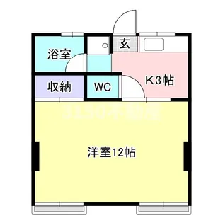岡戸ビル【4階】の間取り