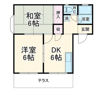 2DKの間取り画像