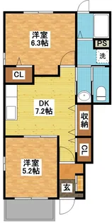 セレーノII【1階】の間取り