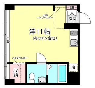 嘉門ハイツ【1階】の間取り