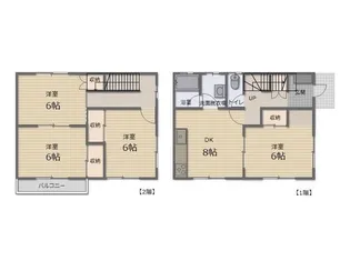岡山県岡山市北区庭瀬【一戸建】の間取り