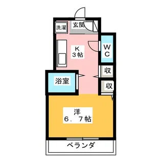 N・Eメゾン【3階】の間取り