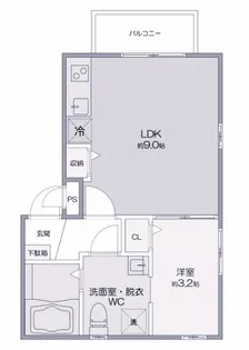 アリビオ【3階】の間取り