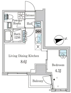 東京都千代田区外神田3【マンション】の間取り