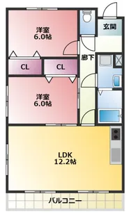 シャトーインTOKAI【3階】の間取り