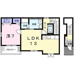 ミューカルム【2階】の間取り