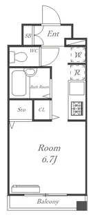フレンズモール【7階】の間取り