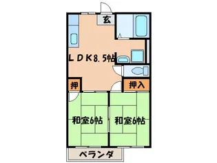 ハイツタイガ-【2階】の間取り