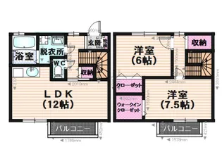 メゾンドセルフィーユ【1階】の間取り