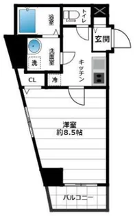 アンベリール墨田【5階】の間取り