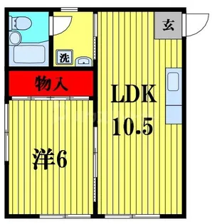 藤森貸家【2階】の間取り