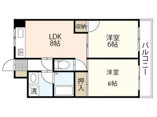 クリオール【6階】の間取り