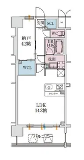 大阪府大阪市北区大淀中5【マンション】の間取り