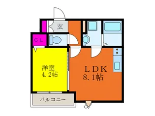 coco正雀【2階】の間取り