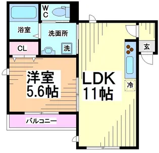神奈川県川崎市多摩区登戸【マンション】の間取り