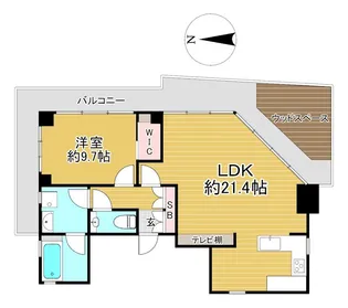 1SLDKの間取り画像