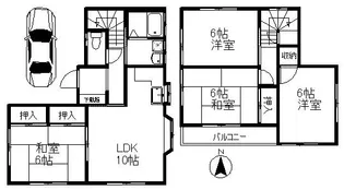 埼玉県上尾市小泉7【一戸建】の間取り