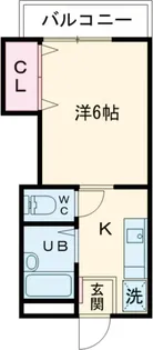 グローリー上野毛【1階】の間取り