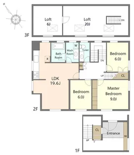 東京都世田谷区等々力8【一戸建】の間取り