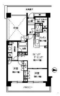 弦巻パーク・ホームズ【1階】の間取り