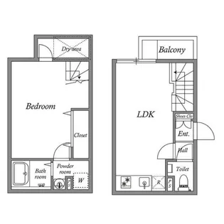 LEGALAND都立大学II【1階】の間取り