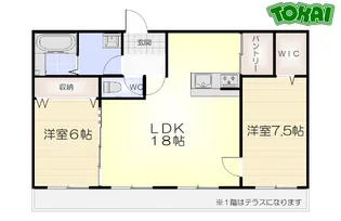 メゾンママI【2階】の間取り