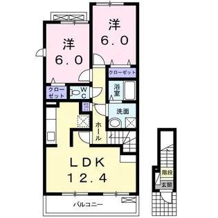 サンライズ イースト【2階】の間取り