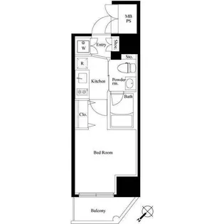 ベルグレードYS【4階】の間取り