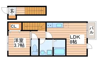 エクシリア高砂【2階】の間取り