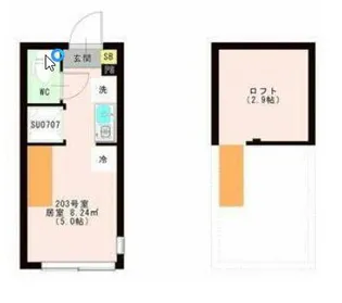 OTAS 代田橋【2階】の間取り