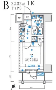 レグゼ 横濱関内【3階】の間取り
