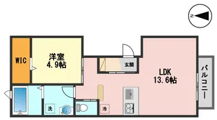 ラシーネルイ北小岩【3階】の間取り