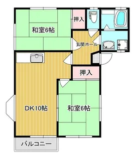 コーポ木蓮I【2階】の間取り