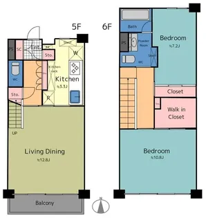 クレセントマンション【5階】の間取り