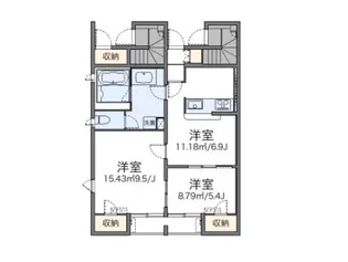 レオネクスト富【2階】の間取り
