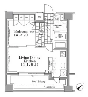 東京都中央区月島4【マンション】の間取り