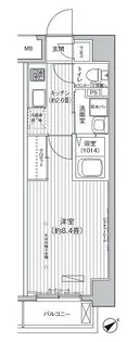 ピュアラ【4階】の間取り