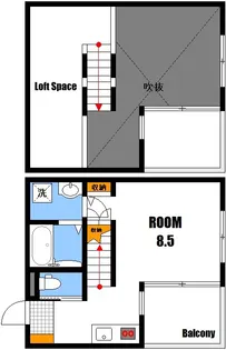 GRAN・THE・COURT伴駅(グラン・ザ・コート伴駅)【2階】の間取り