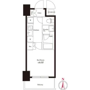 ハーモニーレジデンス武蔵小杉【2階】の間取り