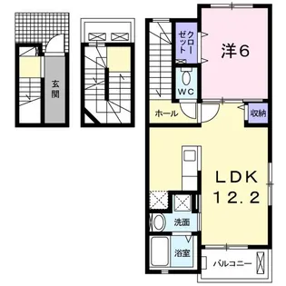 ブラウニー・静徳II【3階】の間取り