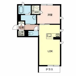 京都府京丹後市大宮町河辺【マンション】の間取り