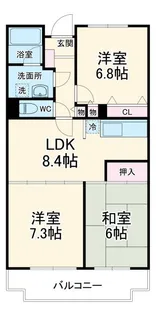神奈川県横浜市鶴見区獅子ケ谷1【マンション】の間取り
