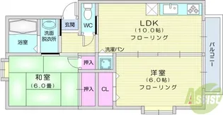 ロイヤルコート文化町4番館【1階】の間取り